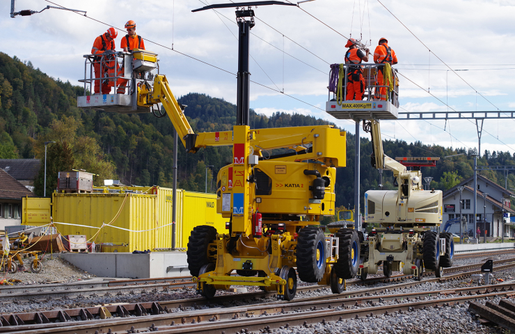  construction de caténaires