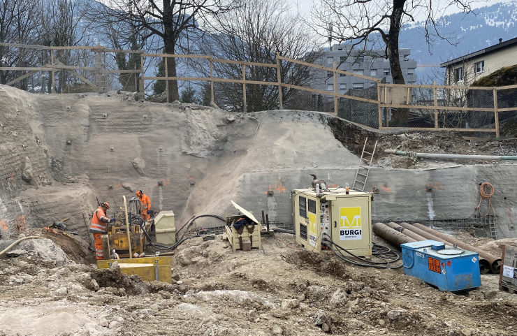 Hammerbohrung im Tierpark Goldau