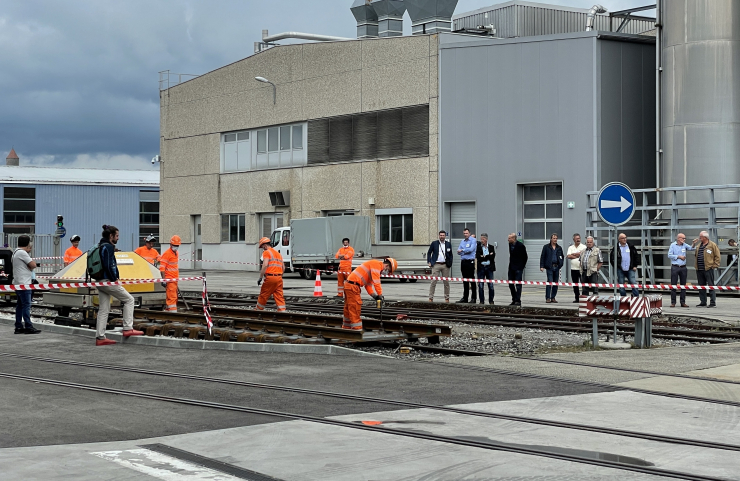 Boulonnage des rails insérés