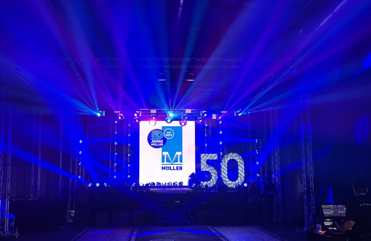 Ein Fest für das Unternehmen und seine Mitarbeitenden - 50 Jahre Müller