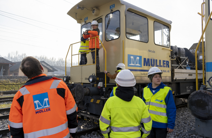 Internationaler Zukunftstag 2021 - Eine Lokfahrt dar bei Müller Frauenfeld natürlich nicht fehlen