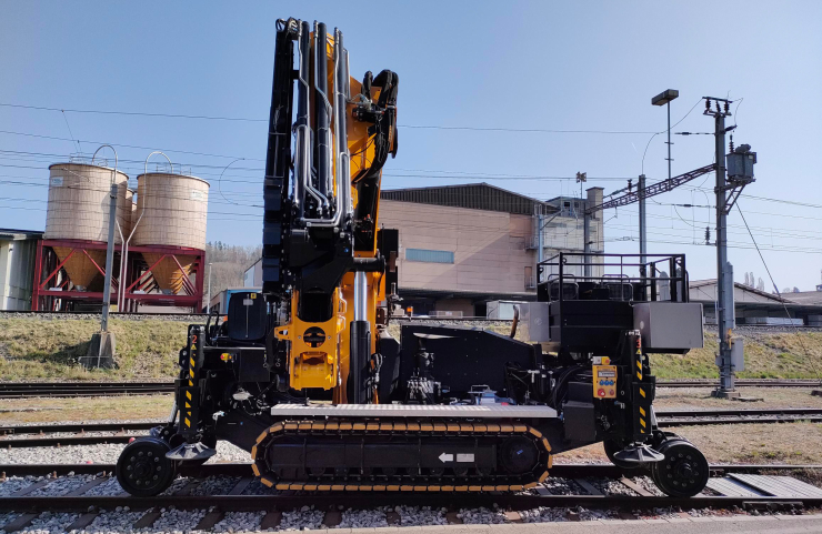 Immatriculation pour grue sur chenilles rail-route