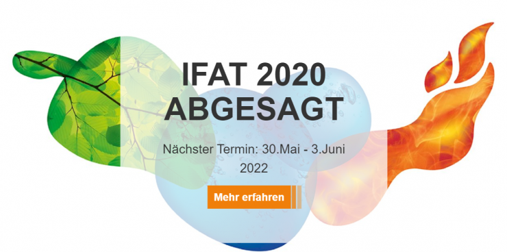 IFAT 2020 - verschoben