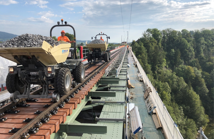 Sanierung der höchsten Eisenbahnbrücke der Schweiz