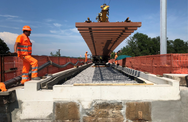 Sanierung der höchsten Eisenbahnbrücke der Schweiz