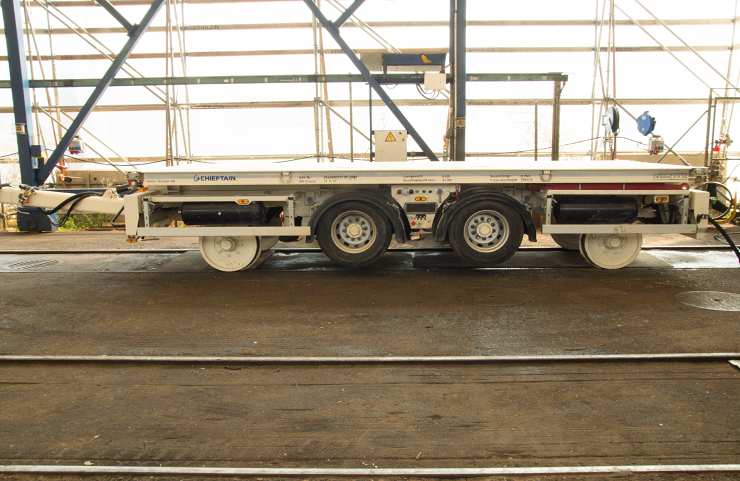 Chieftain Trailer Schiene / Strasse