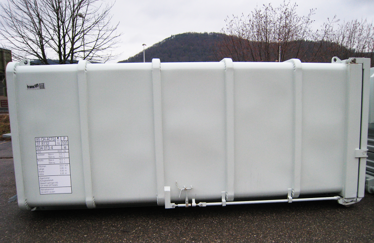 Seitenansicht Container