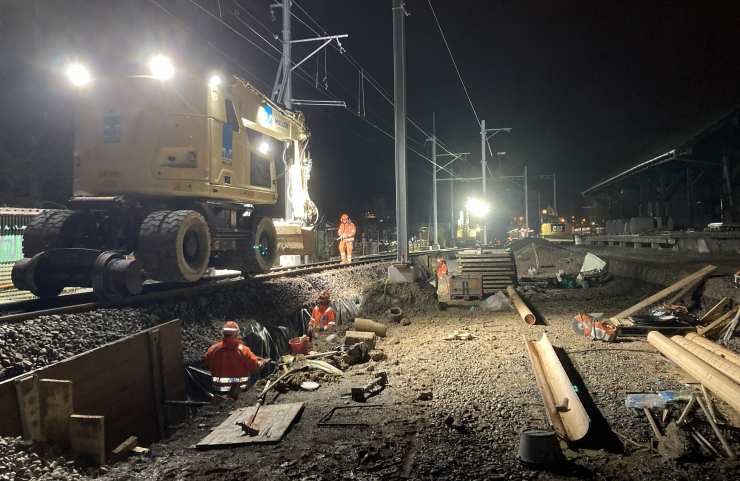 Umbau Gleisanlage, Hauptarbeiten