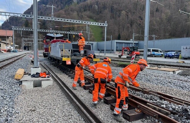 Rottenverstärkung Fahrbahn