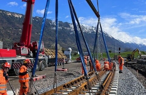 Rottenverstärkung Fahrbahn