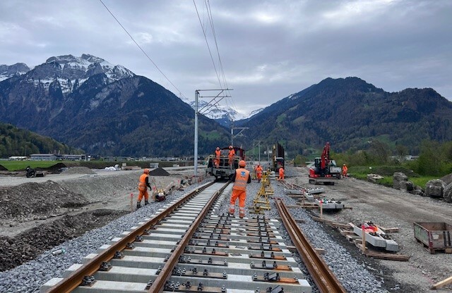 Rottenverstärkung Fahrbahn