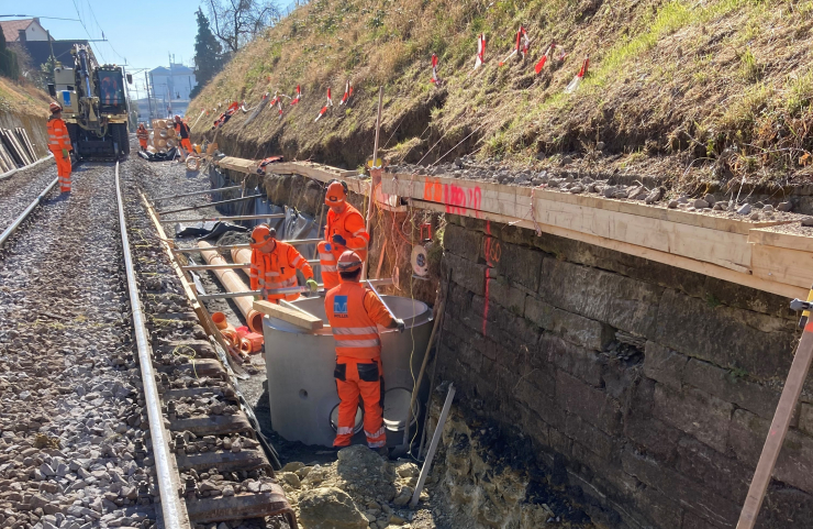 Tiefbauarbeiten SBB Romanshorn - Uttwil